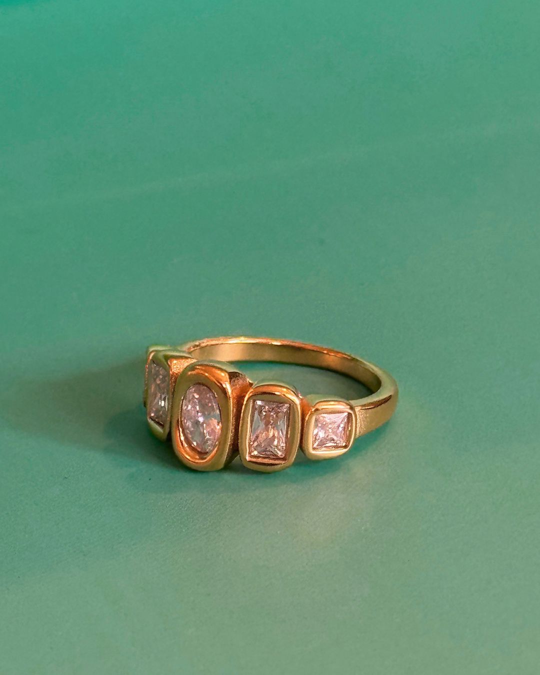 The Constellation Row | Cubic Zirconia 18ct PVD Gold-Plated Ring