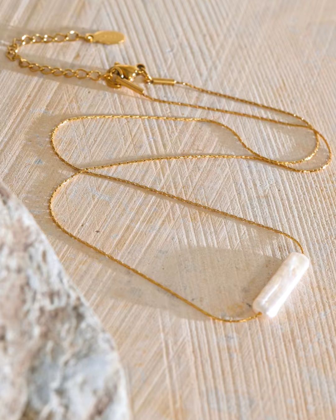 The Moon's Keepsake | Freshwater Pearl 18ct PVD Gold-Plated Necklace