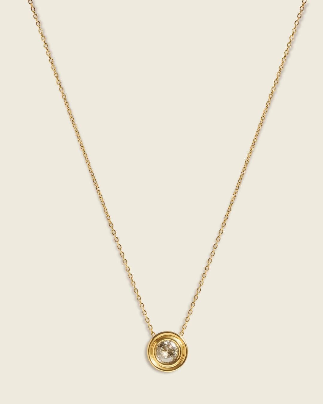 The Sunlit Dream | Cubic Zirconia 18ct PVD Gold-Plated Pendant Necklace