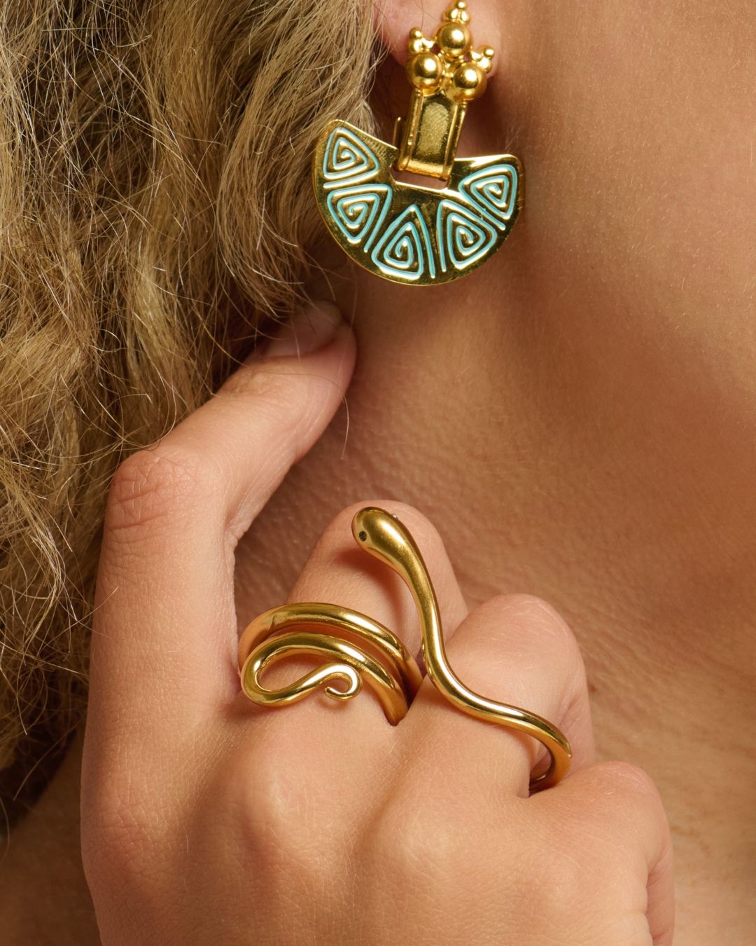 The Horizon | Sea-Inspired 18ct PVD Gold-Plated Ring
