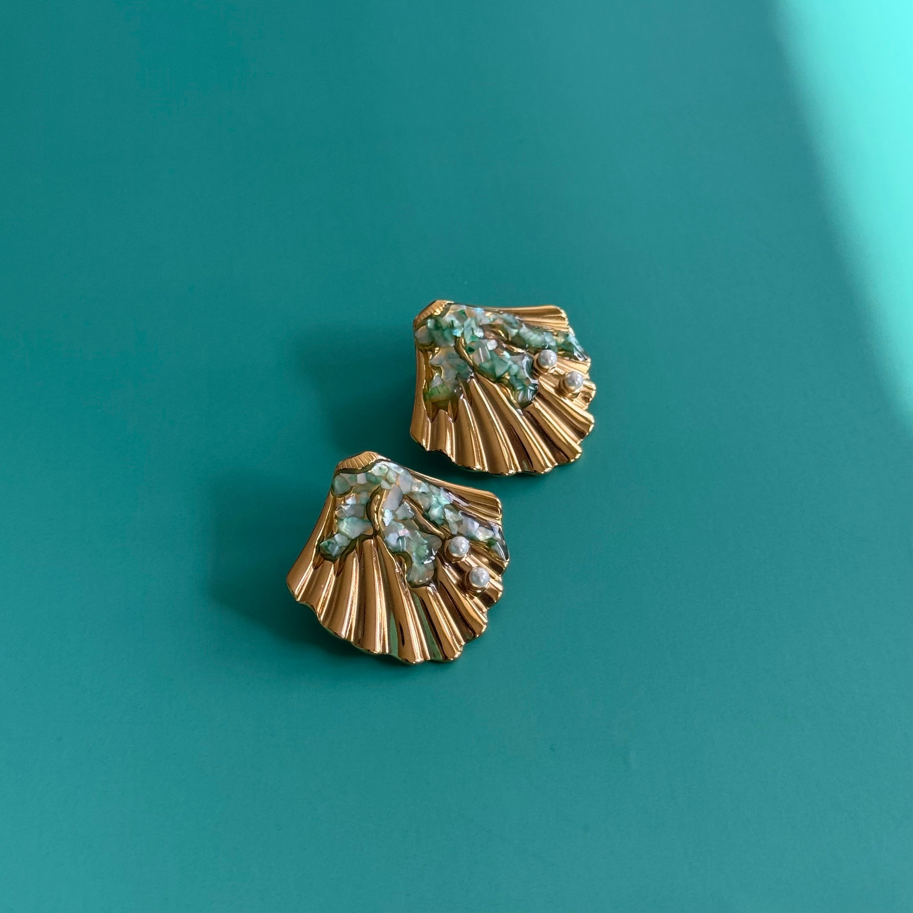 Seashell Studs