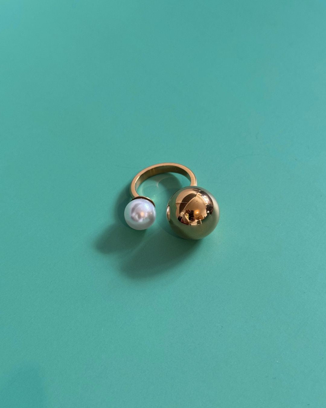 The Night Bloom | Pearl 18ct PVD Gold-Plated Ring