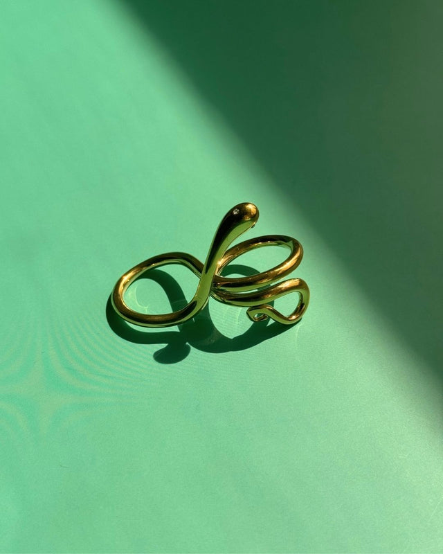 The Horizon | Sea-Inspired 18ct PVD Gold-Plated Ring