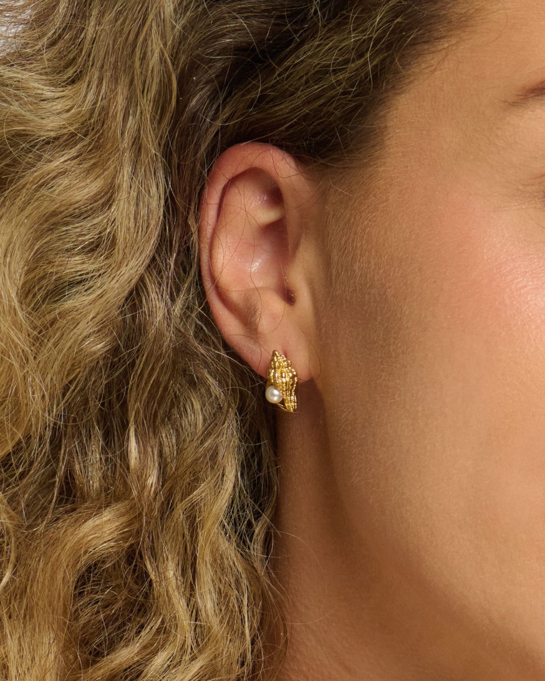The Hidden Pearl Set | Pearl & Shell 18ct PVD Gold-Plated Jewellery Set