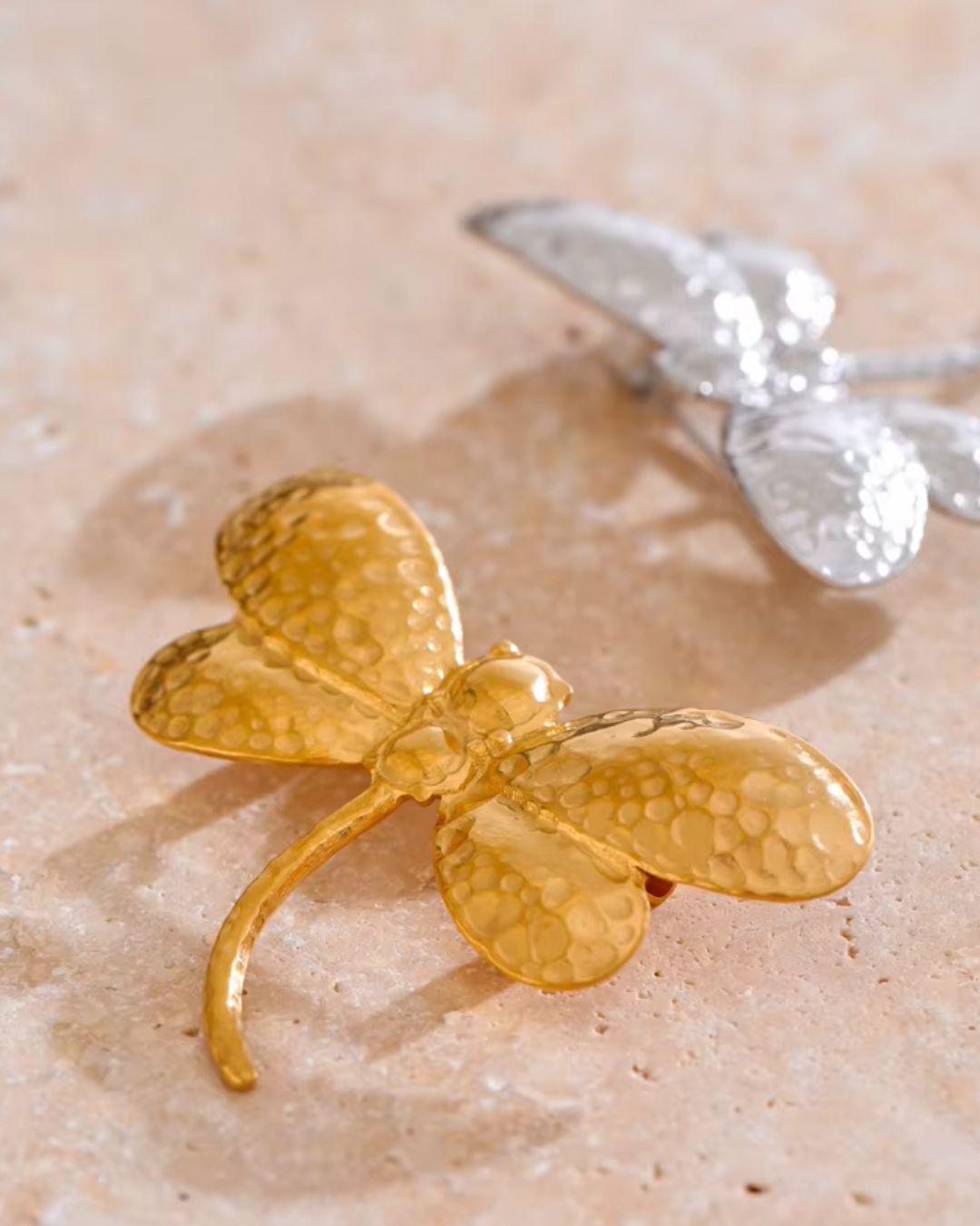 The Golden Dragonfly | 18ct PVD Gold-Plated Dragonfly Brooch