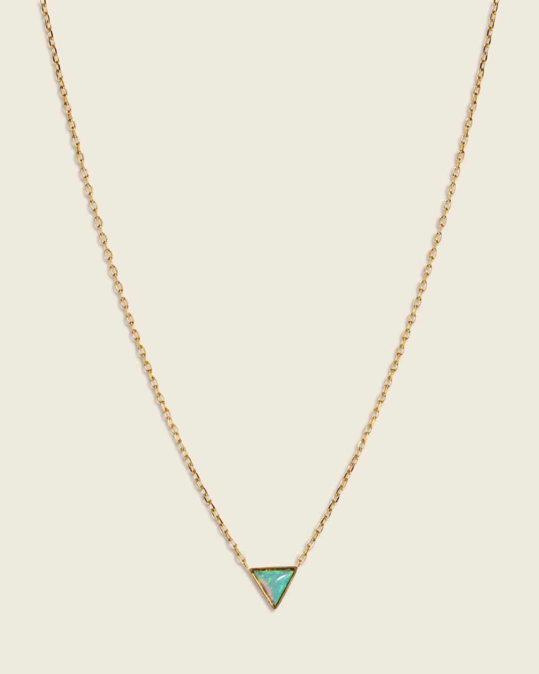 The Cosmic | Blue Opal 18ct PVD Gold-Plated Pendant Necklace