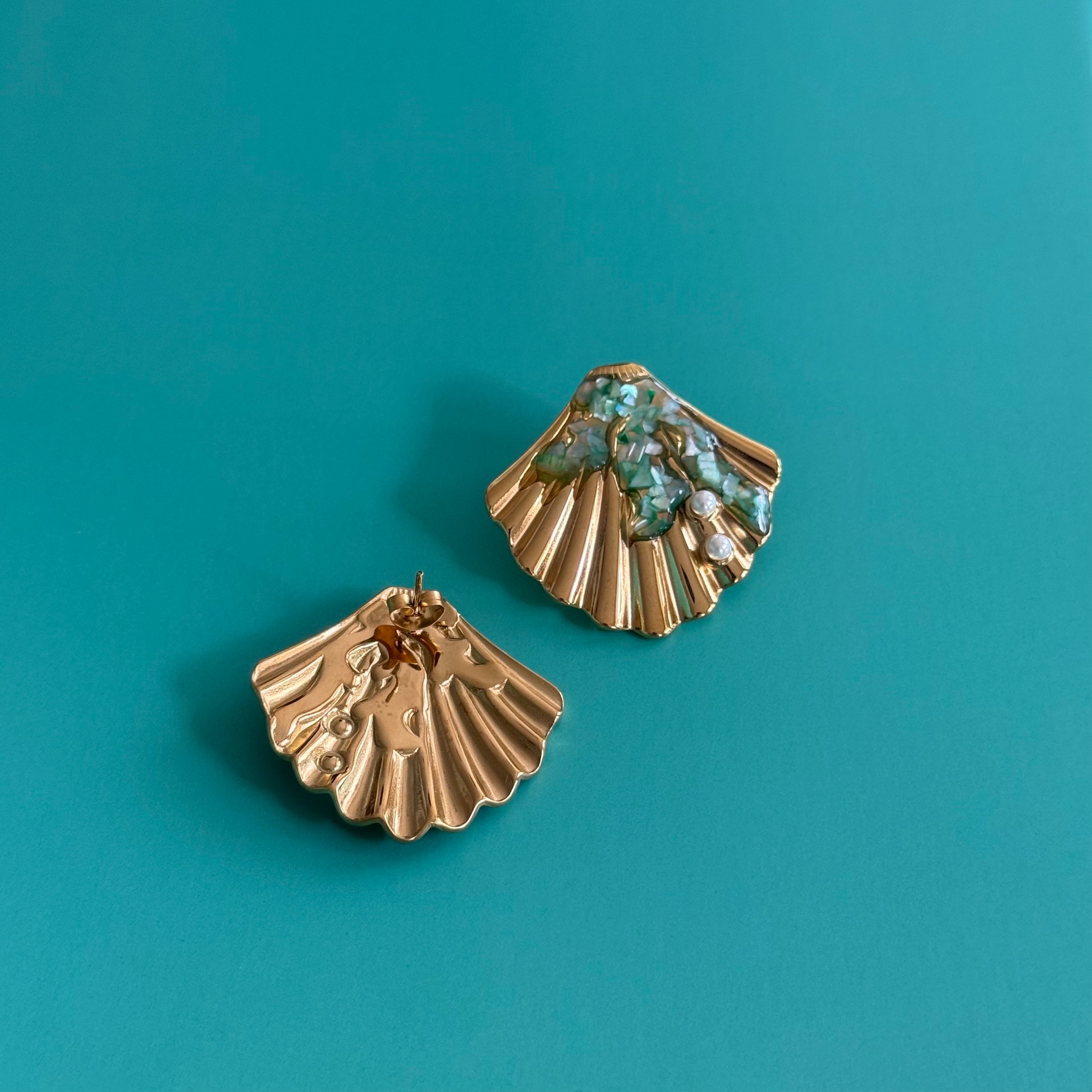 Seashell Studs