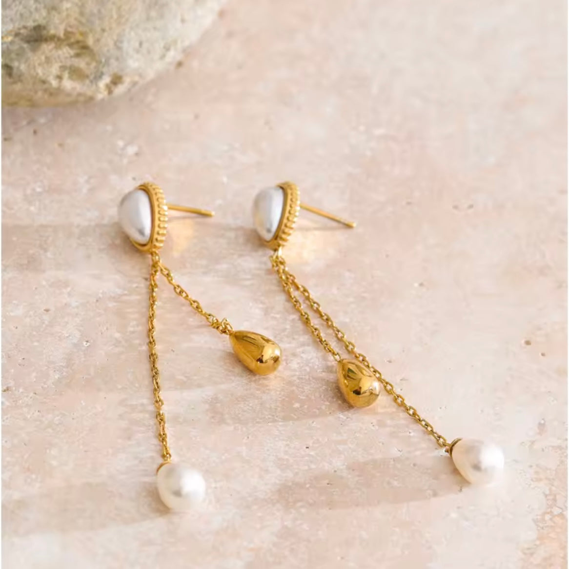 Toya Pearl Drop Earrings
