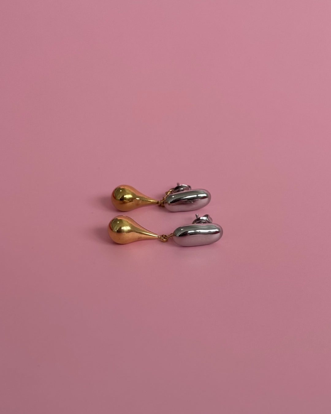 The Eclipse | Mixed Metal Gold & Silver Stud Earrings
