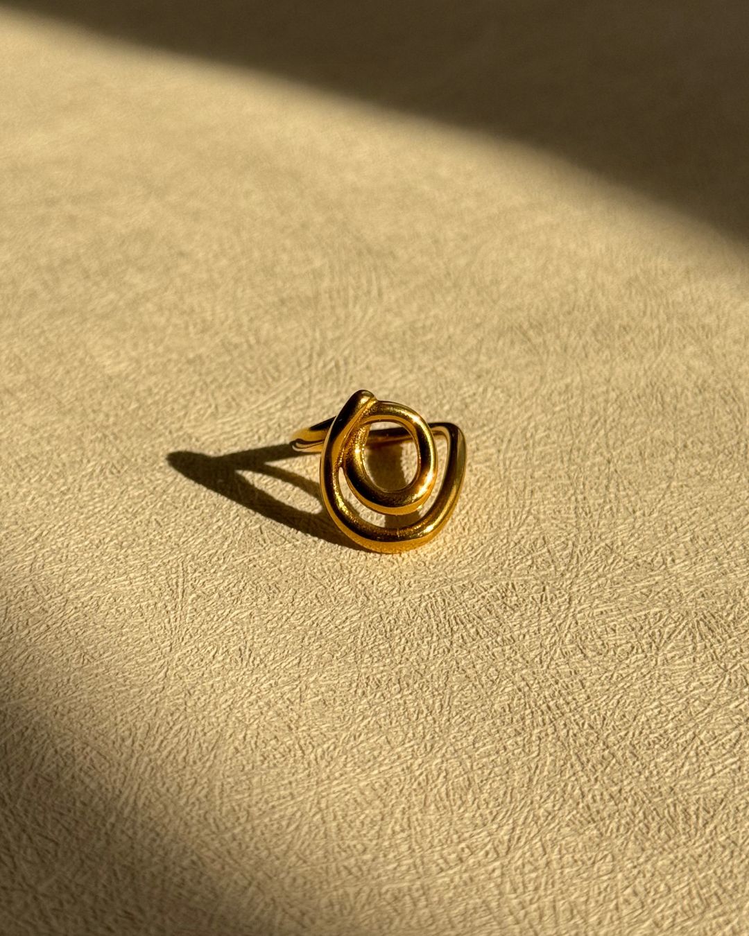 The Sea's Signature | Sea-Inspired 18ct PVD Gold-Plated Ring