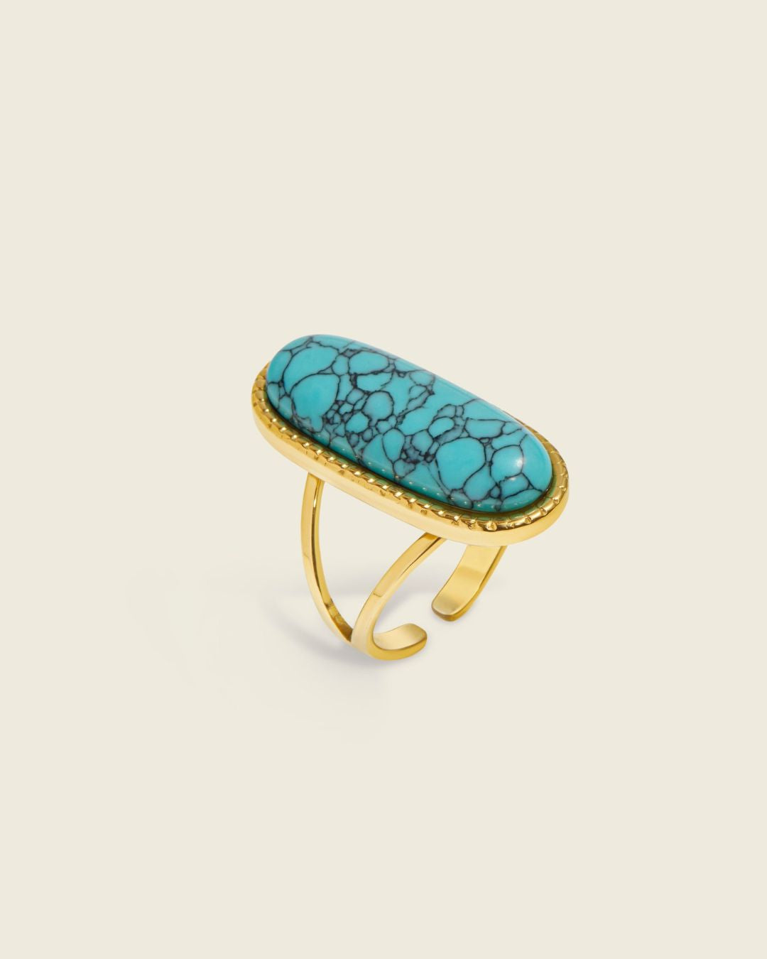 The Secret Lagoon | Turquoise 18ct PVD Gold-Plated Ring