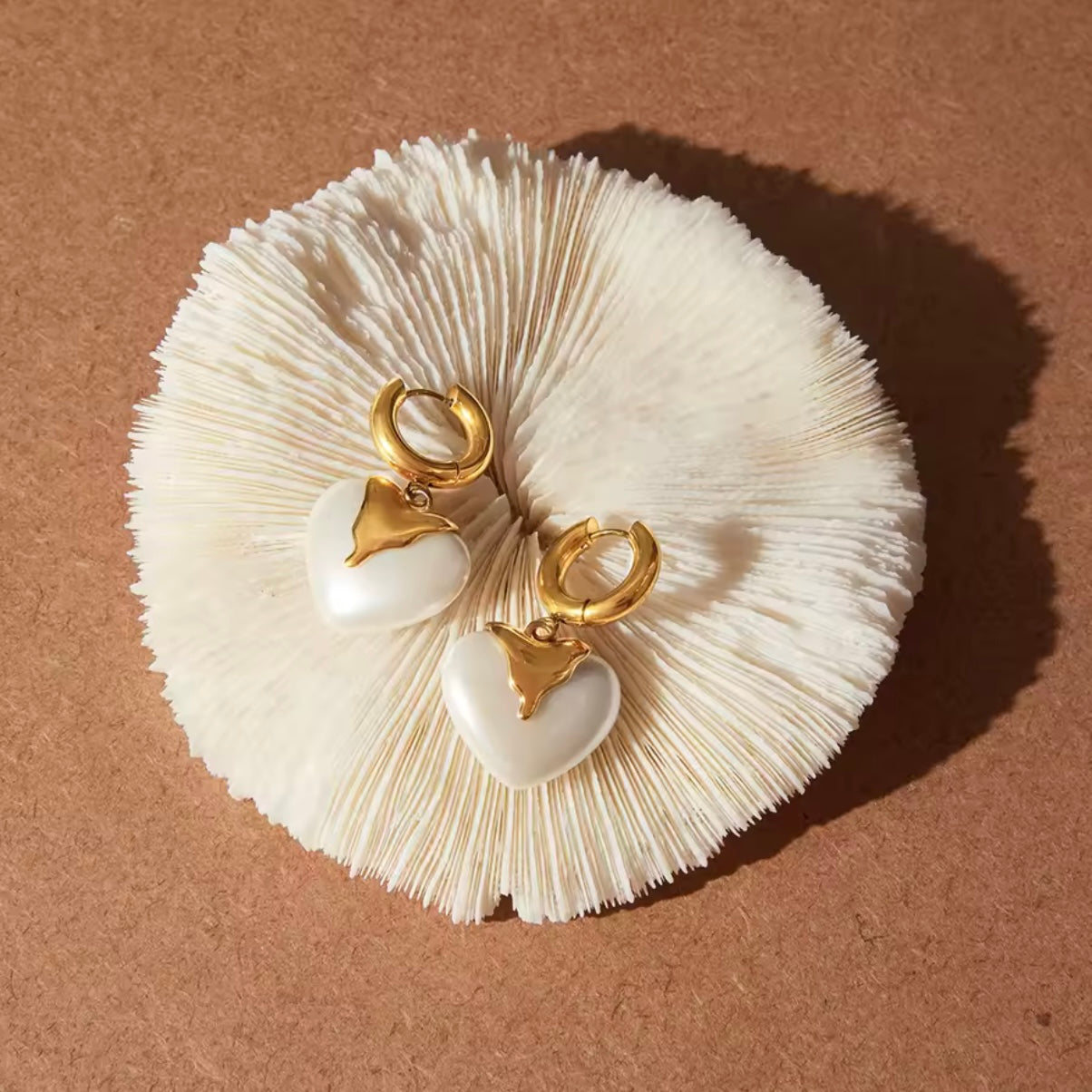 Blanc Amore Heart Earrings