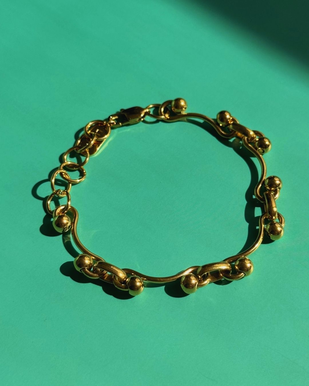 The Goldwave Set | 18ct PVD Gold-Plated Necklace & Bracelet Set