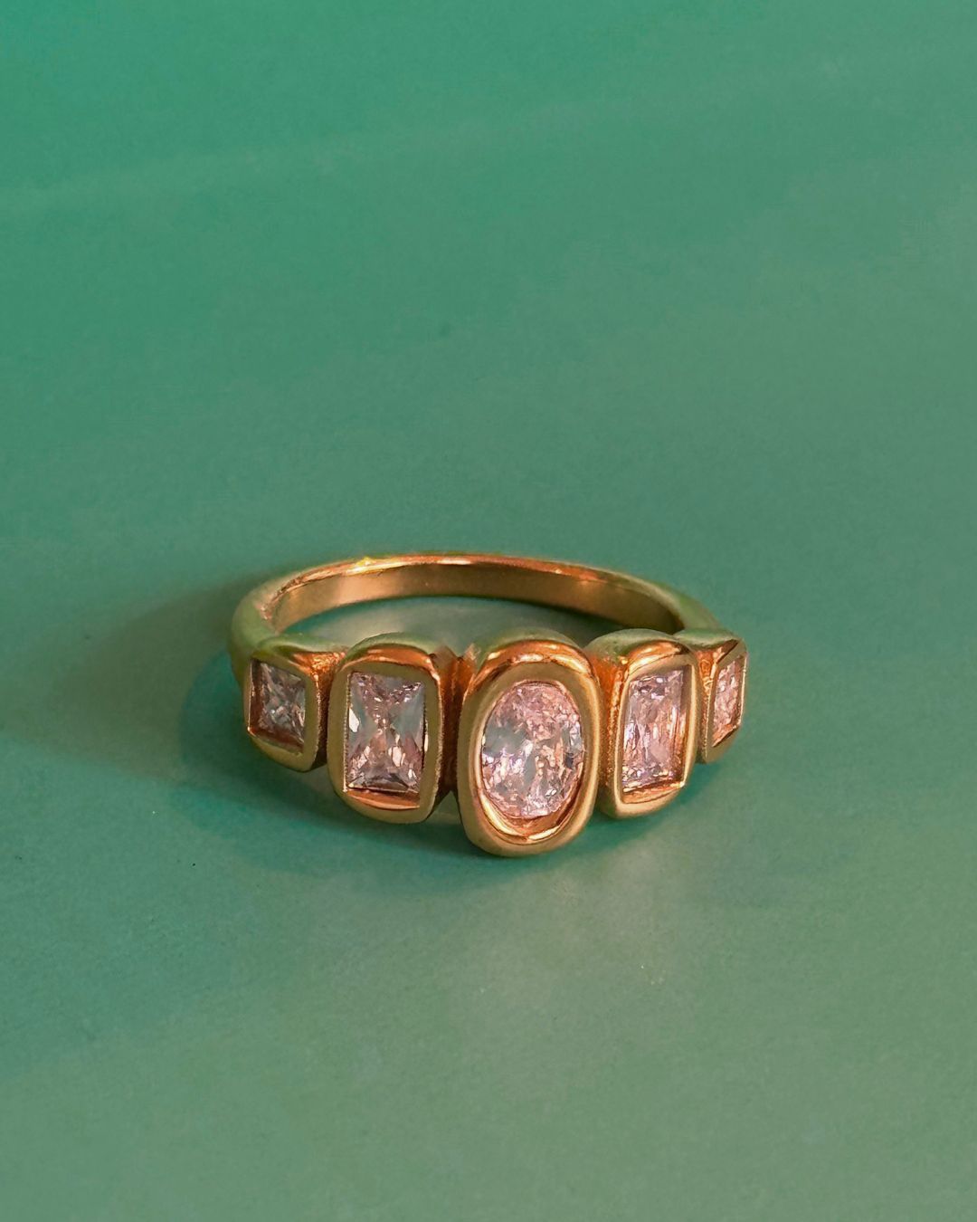 The Constellation Row | Cubic Zirconia 18ct PVD Gold-Plated Ring